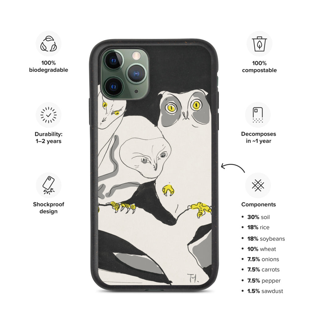 Owls Biodegradable iPhone Case