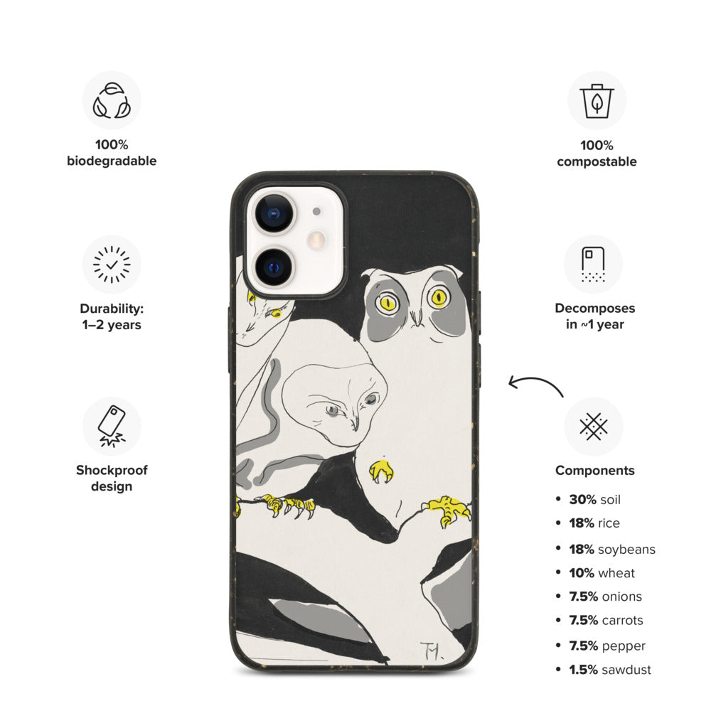 Owls Biodegradable iPhone Case