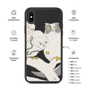 Owls Biodegradable iPhone Case