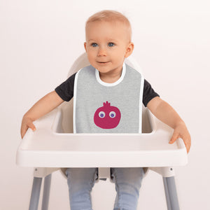 Anaar Kids Label - Pomegranate Embroidered Baby Bib