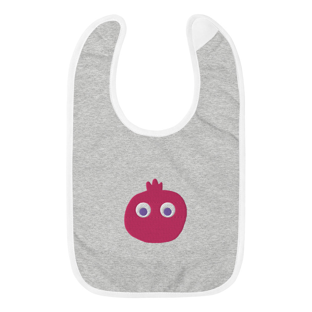 Anaar Kids Label - Pomegranate Embroidered Baby Bib