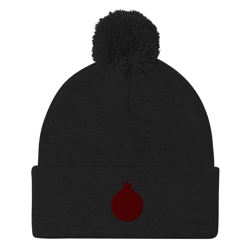 Pomegranate Pom Pom Knit Cap (4 colors)