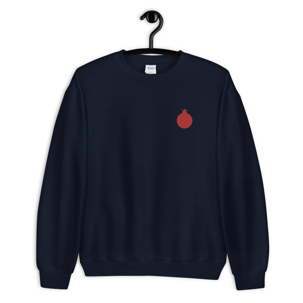 Embroidered Pomegranate Unisex Sweatshirt (2 colors)