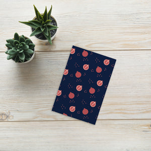 Pomegranate Navy Postcard