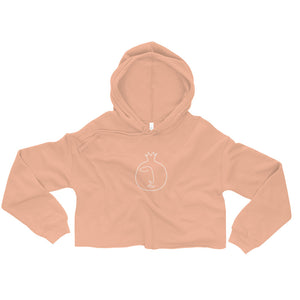 Pomegranate Figure Crop Hoodie (2 colors)