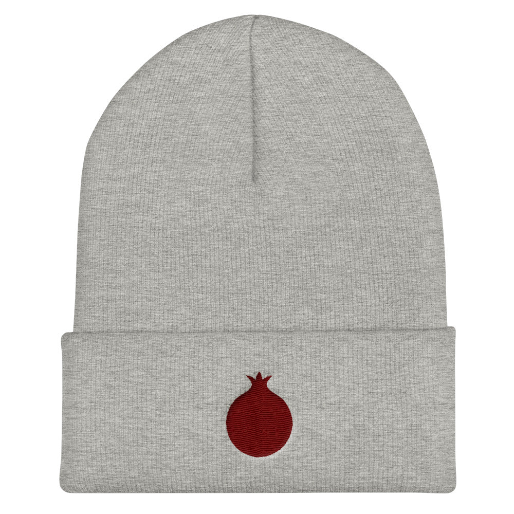 Pomegranate Embroidered Beanie (4 colors)