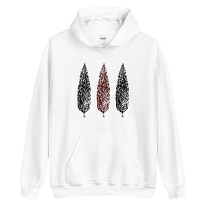 Cypress trees in ink Unisex Hoodie