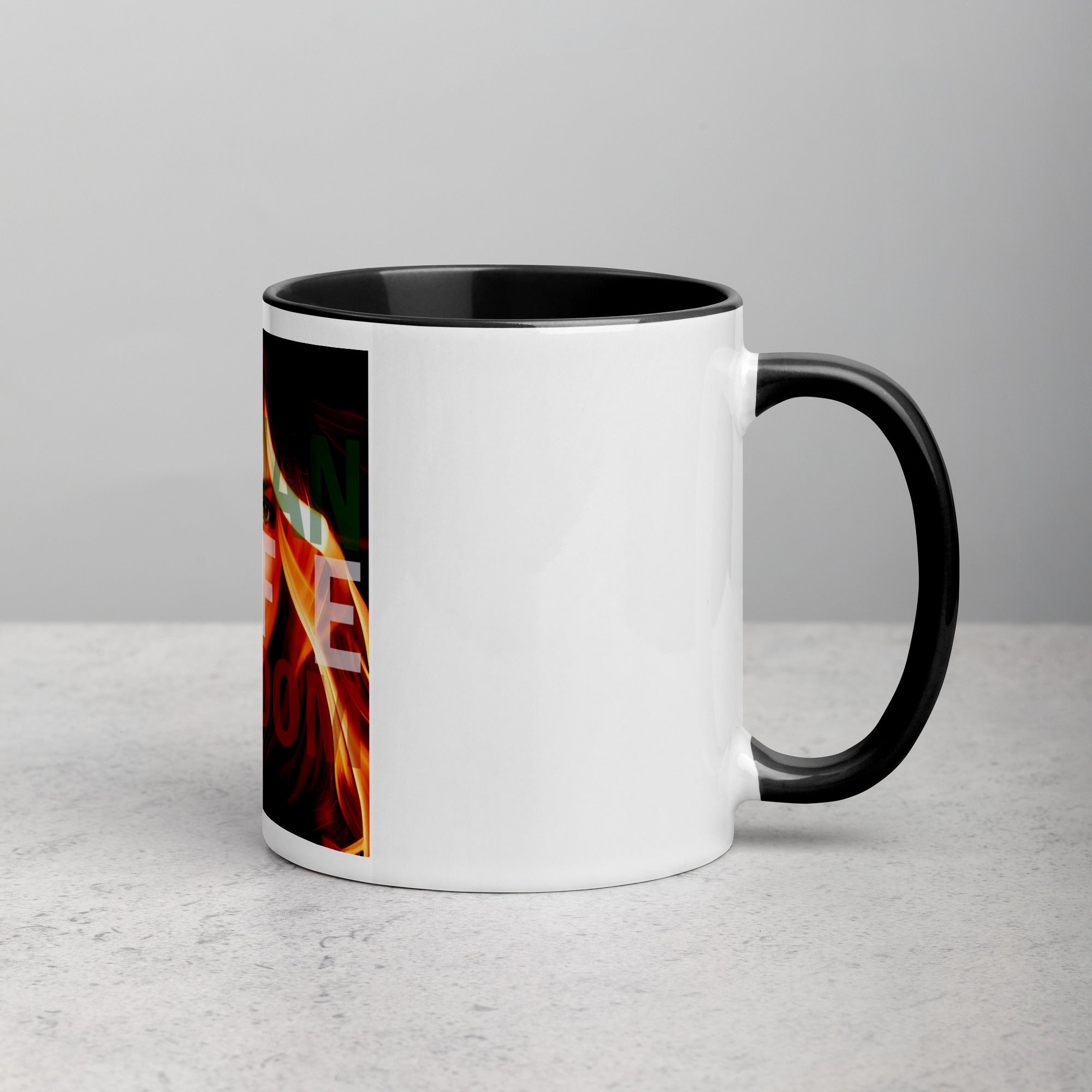 Woman Life Freedom Ceramic Mug with Color Inside