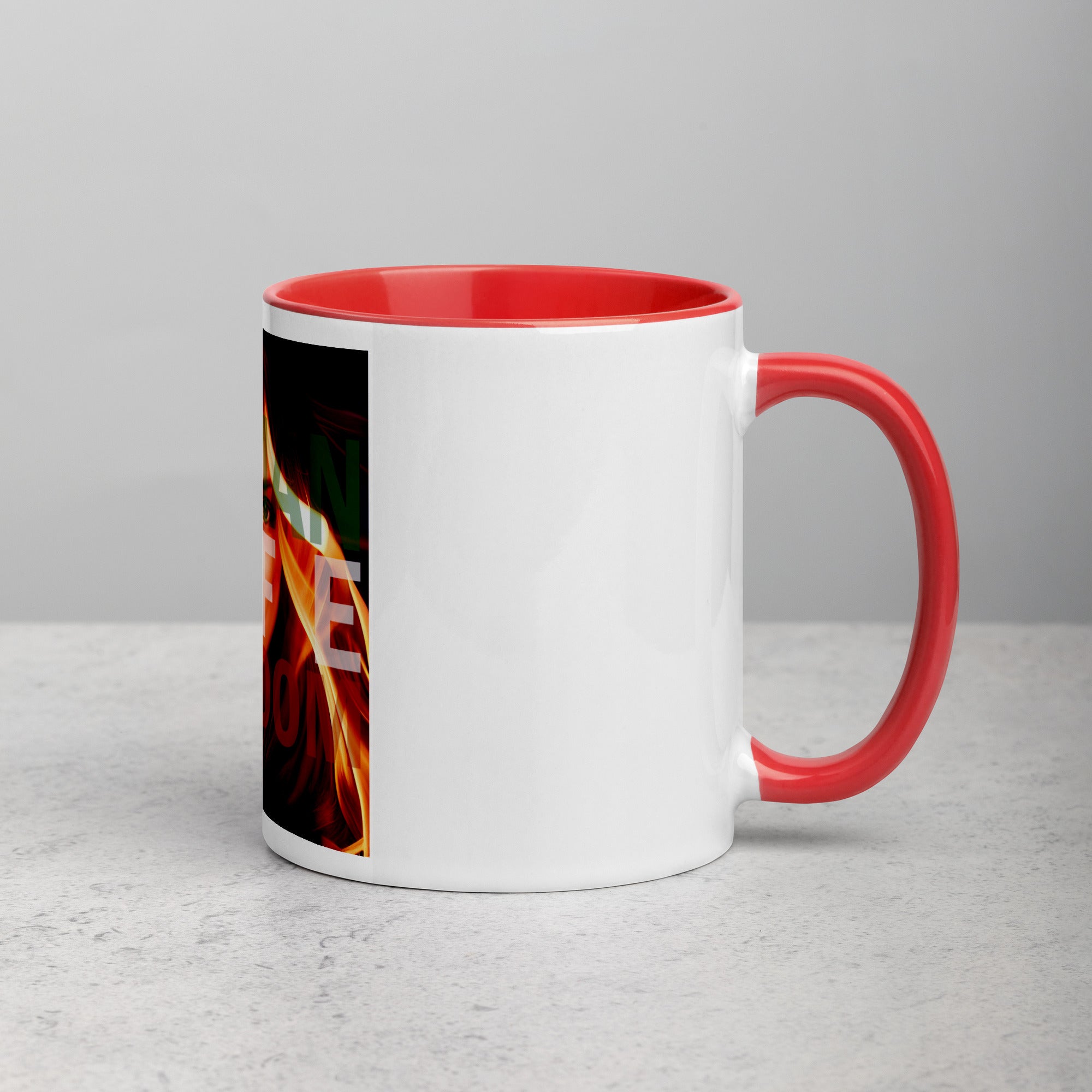 Woman Life Freedom Ceramic Mug with Color Inside