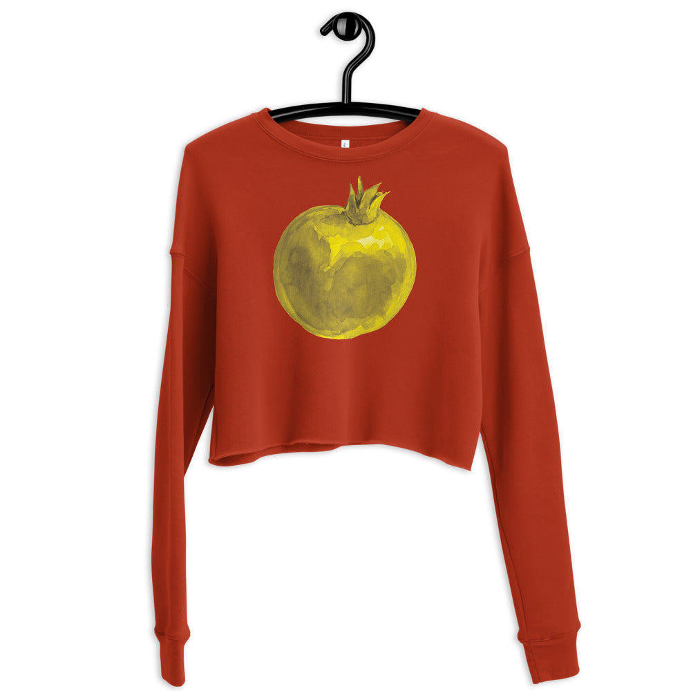 2021 Colors Yellow Pomegranate Crop Sweatshirt